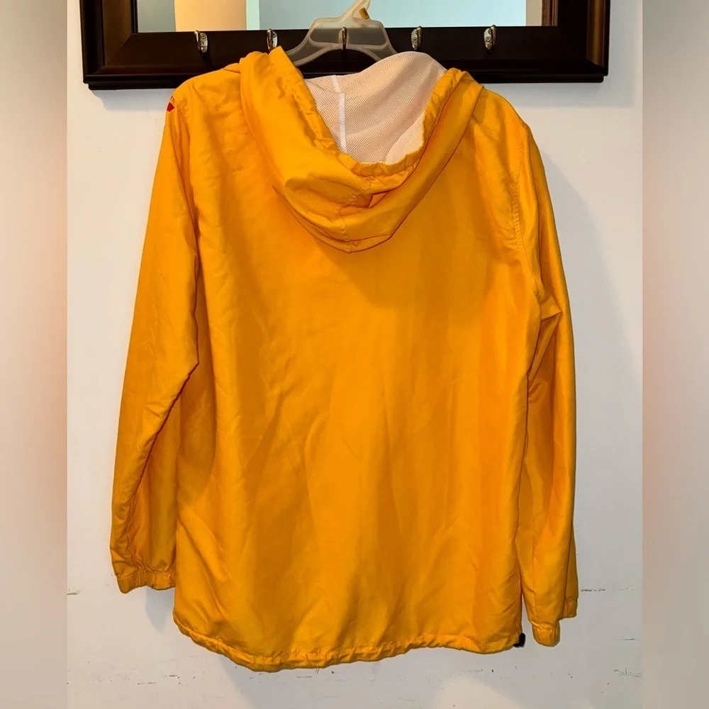 Hype Yellow Pullover Anorak Hooded Jacket W/ Pouch Size XL
